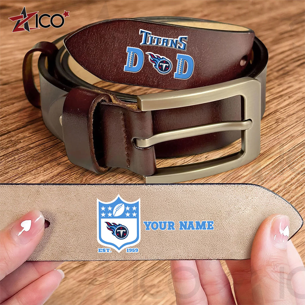Tennessee Titans Men Leather Belt Father’s Day AZMN2DMLB000063