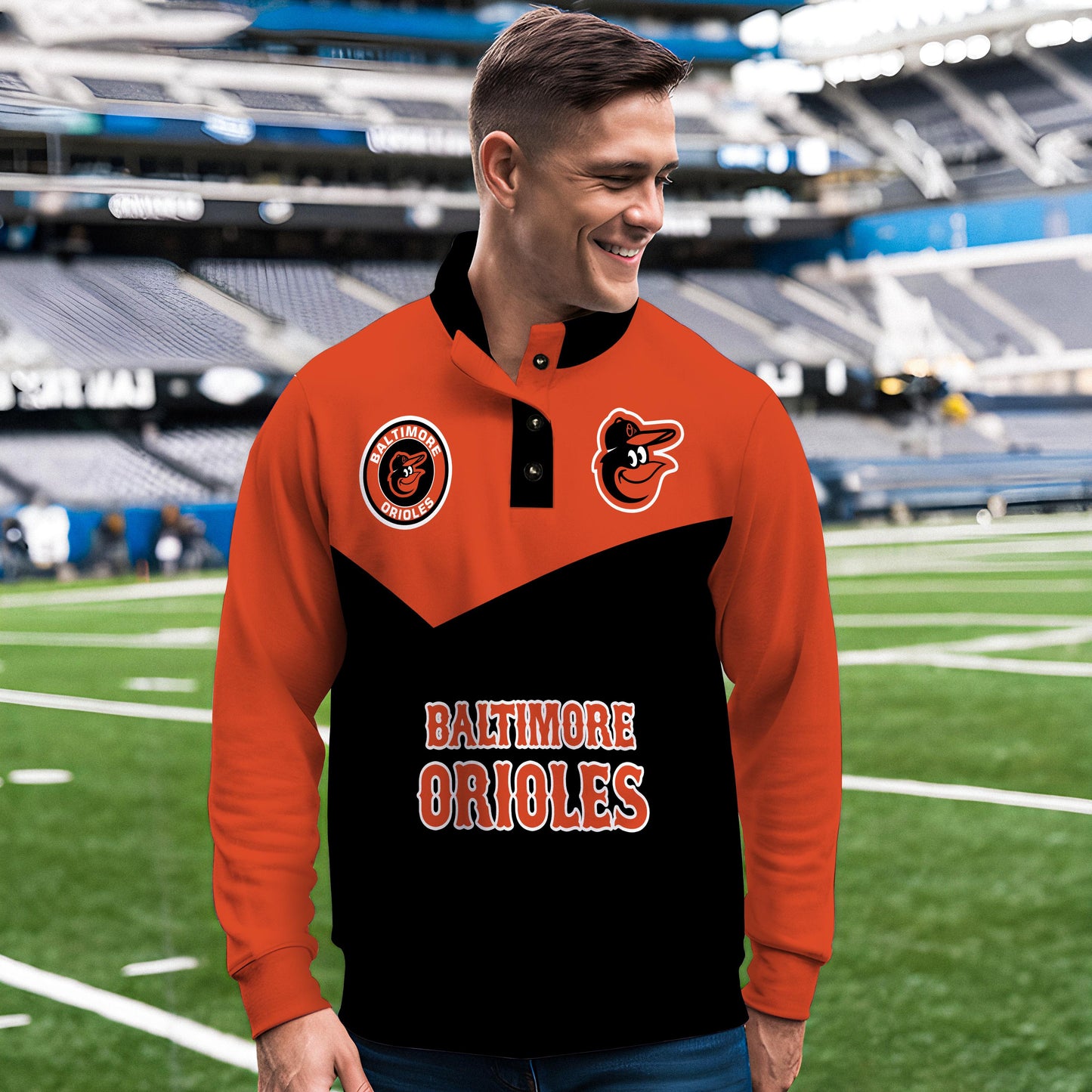 Baltimore Orioles New Collection Casual Stand Collar Sweatshirt MLB AZMNSCSW000383