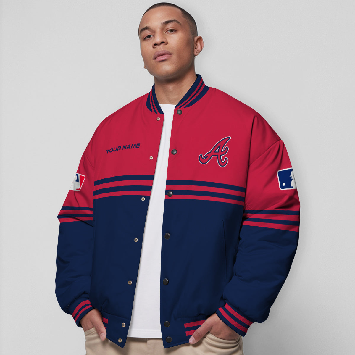 Atlanta Braves Premium New Varsity Jacket MLB AZMNVJK0000287