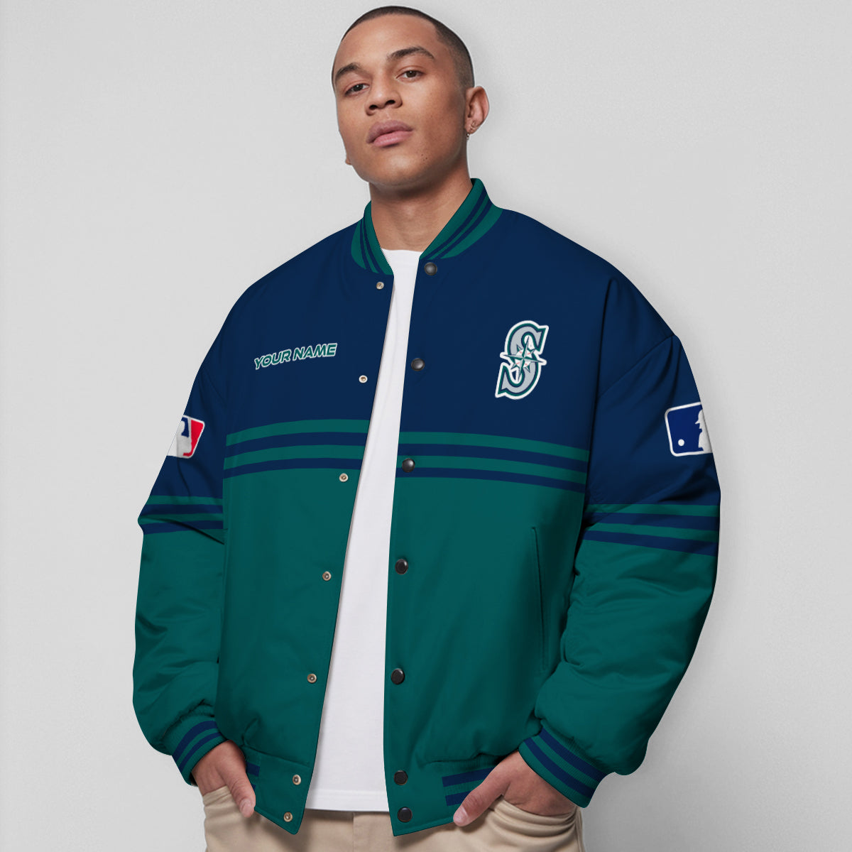 Seattle Mariners Premium New Varsity Jacket MLB AZMNVJK0000310