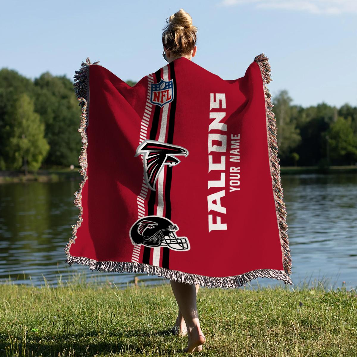 Atlanta Falcons Premium New Woven Throw Blanket AZMNWVB000066