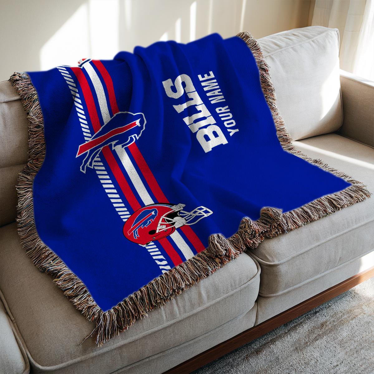 Buffalo Bills Premium New Woven Throw Blanket AZMNWVB000082