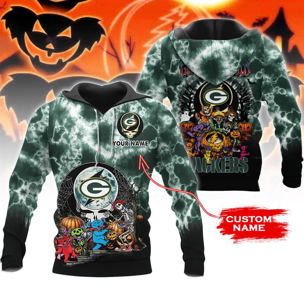 Green Bay Packers Halloween Custom 3D Hoodie NA214