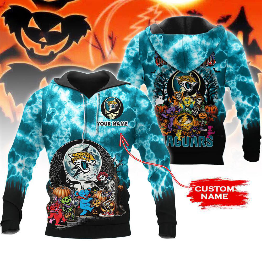 Jacksonville Jaguars Halloween Custom 3D Hoodie NA217