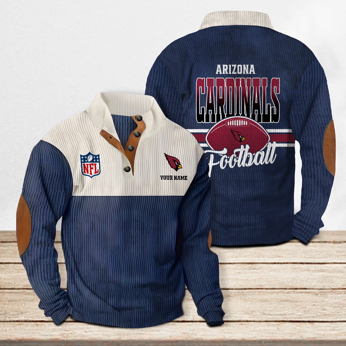 Arizona Cardinals Colorful Stand Collar Sweatshirt New Collection AZTACSSW000001