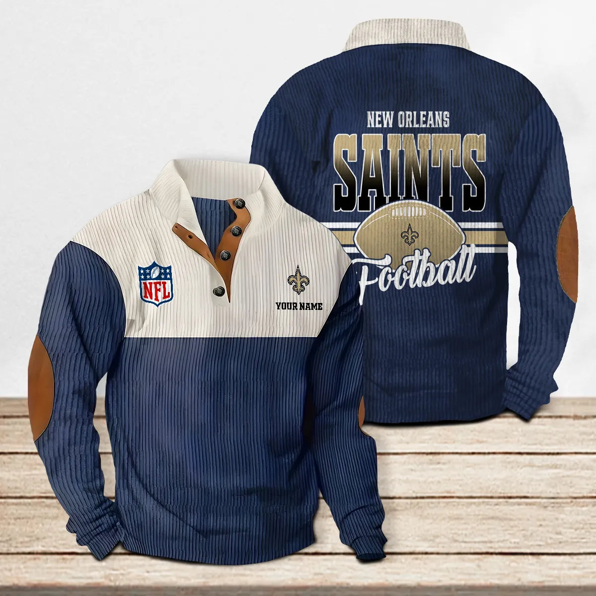 New Orleans Saints Colorful Stand Collar Sweatshirt New Collection AZTACSSW000010
