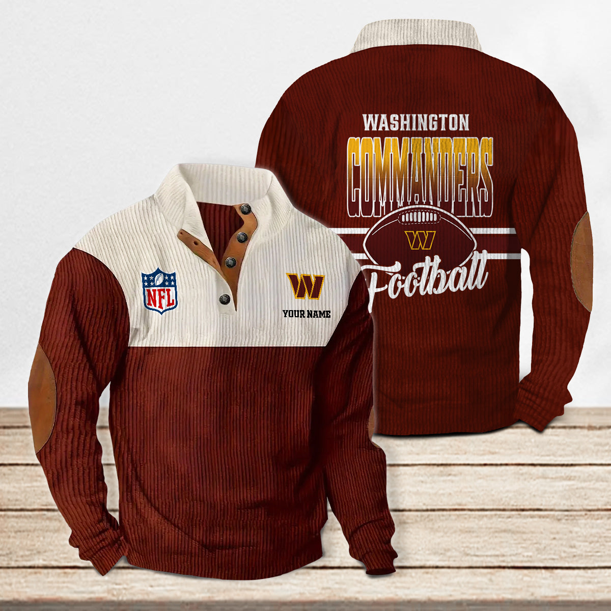 Washington Commanders Colorful Stand Collar Sweatshirt New Collection AZTACSSW000016