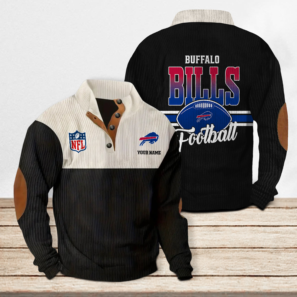 Buffalo Bills Colorful Stand Collar Sweatshirt New Collection AZTACSSW000018