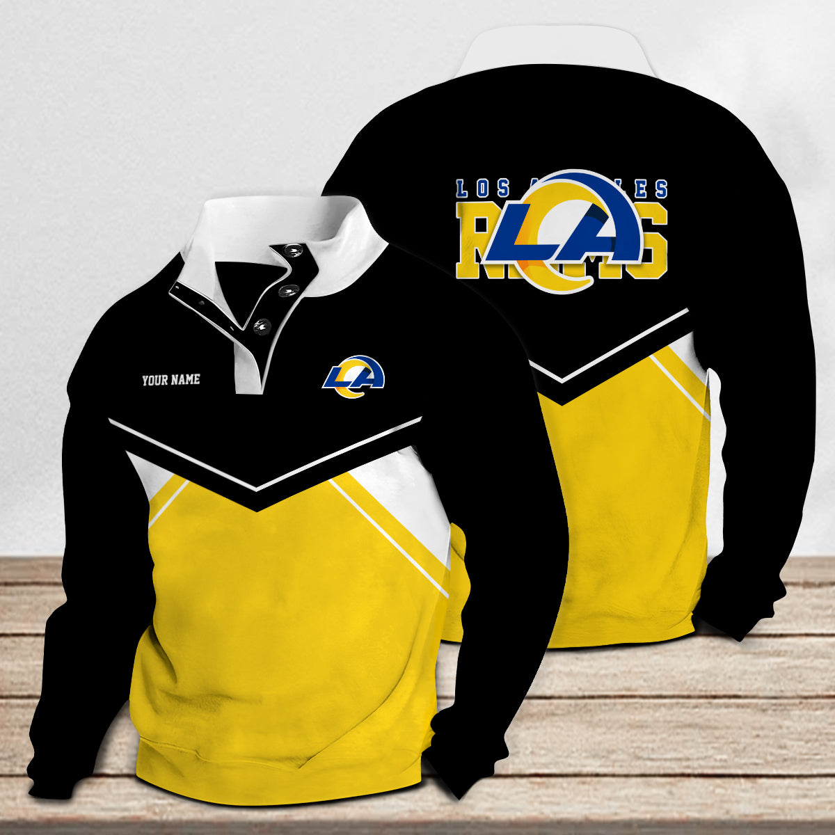 Los Angeles Rams Casual Colorful Stand Collar Sweatshirt New Collection AZTASCSW000008