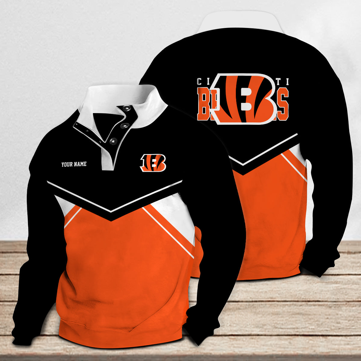 Cincinnati Bengals Casual Colorful Stand Collar Sweatshirt New Collection AZTASCSW000019