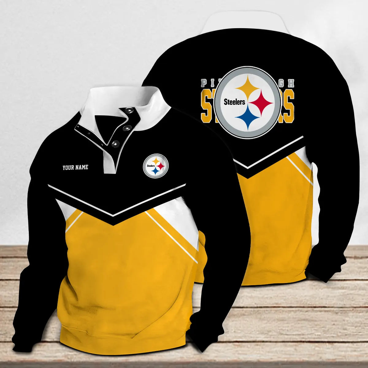 Pittsburgh Steelers Casual Colorful Stand Collar Sweatshirt New Collection AZTASCSW000031