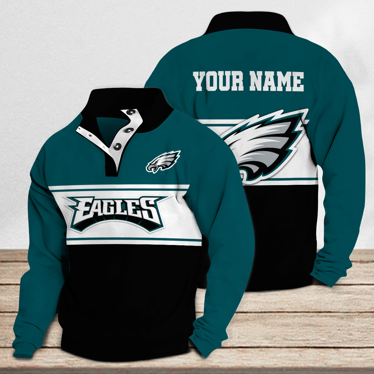 Philadelphia Eagles Casual Stand Collar Sweatshirt Premium New Edition AZTASCSW000140