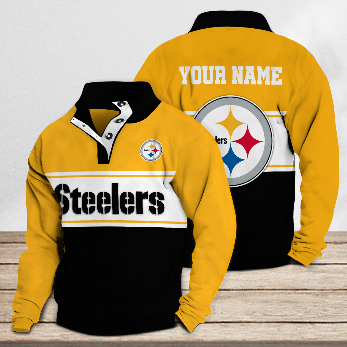 Pittsburgh Steelers Casual Stand Collar Sweatshirt Premium New Edition AZTASCSW000159
