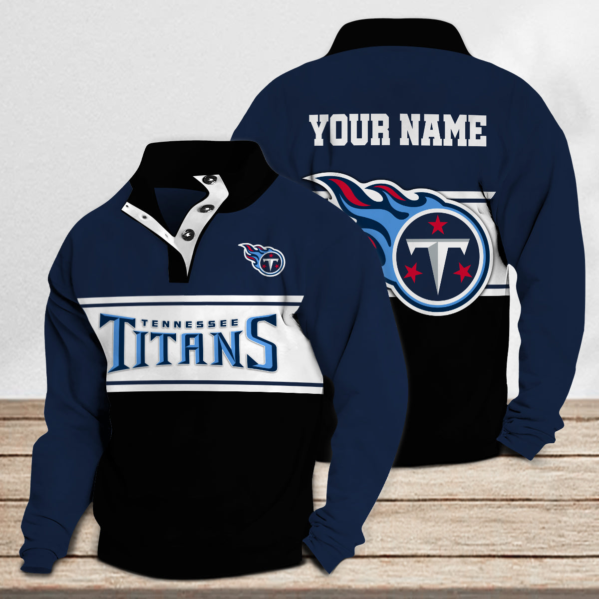Tennessee Titans Casual Stand Collar Sweatshirt Premium New Edition AZTASCSW000160