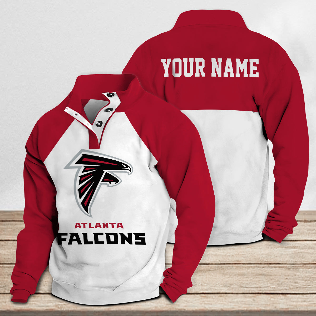 Atlanta Falcons Casual Stand Collar Sweatshirt Premium New Edition AZTASCSW000162