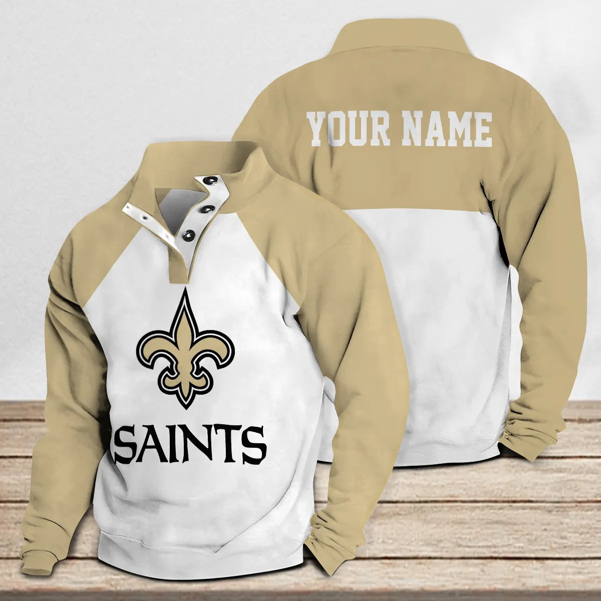 New Orleans Saints Casual Stand Collar Sweatshirt Premium New Edition AZTASCSW000170