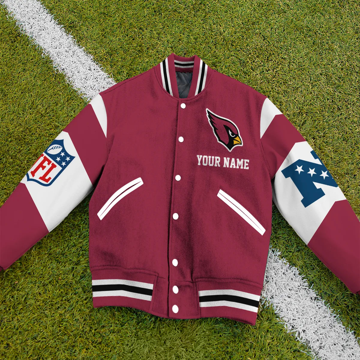 Arizona Cardinals National Football Conference Unisex Varsity Jacket Limited Edition AZTAVJK000001