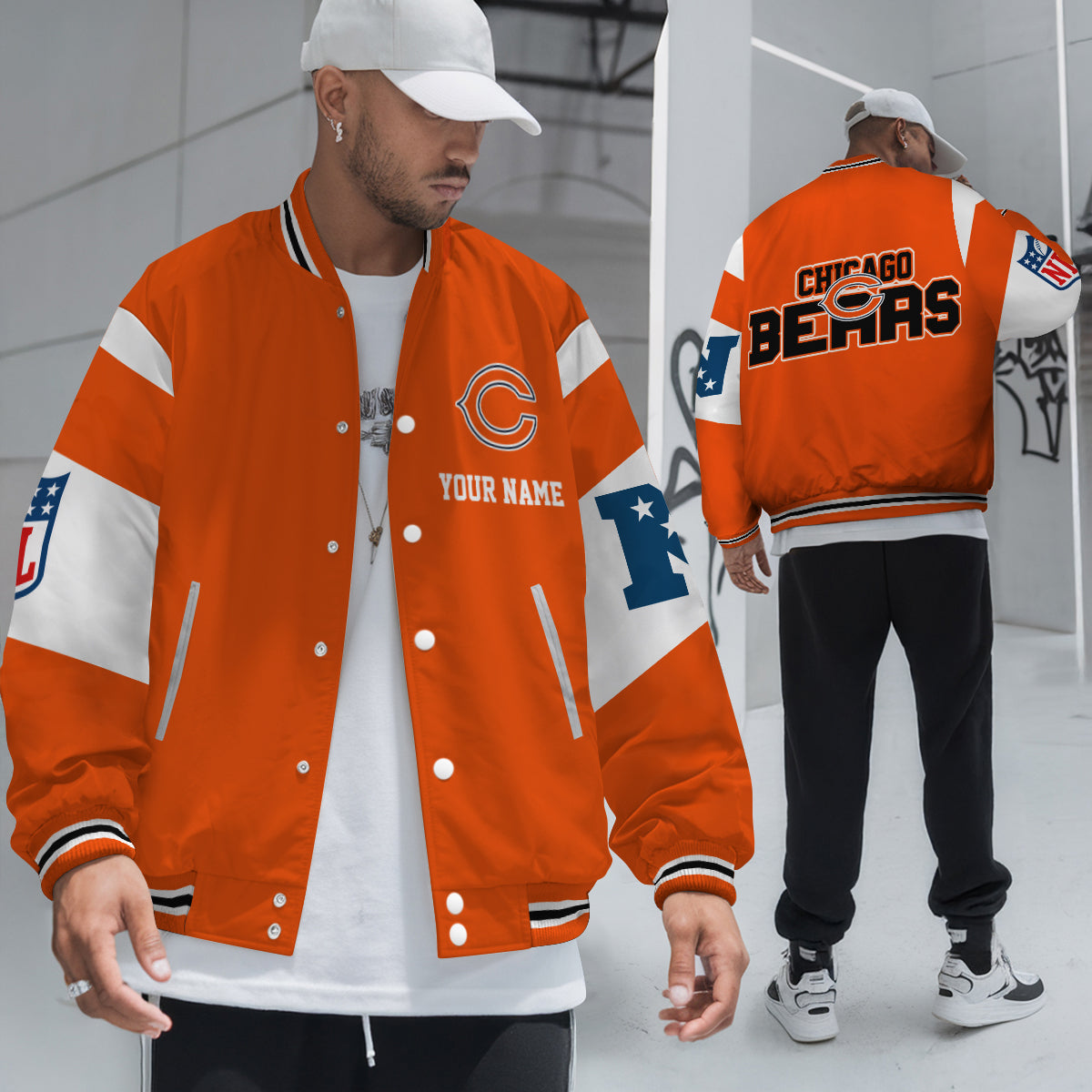 Chicago Bears National Football Conference Unisex Varsity Jacket Limited Edition AZTAVJK000004