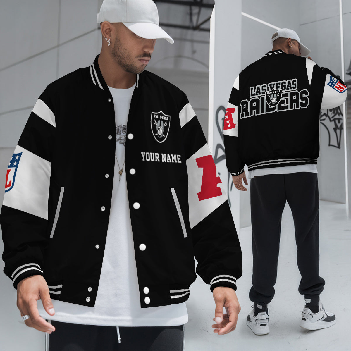 Las Vegas Raiders National Football Conference Unisex Varsity Jacket Limited Edition AZTAVJK000026