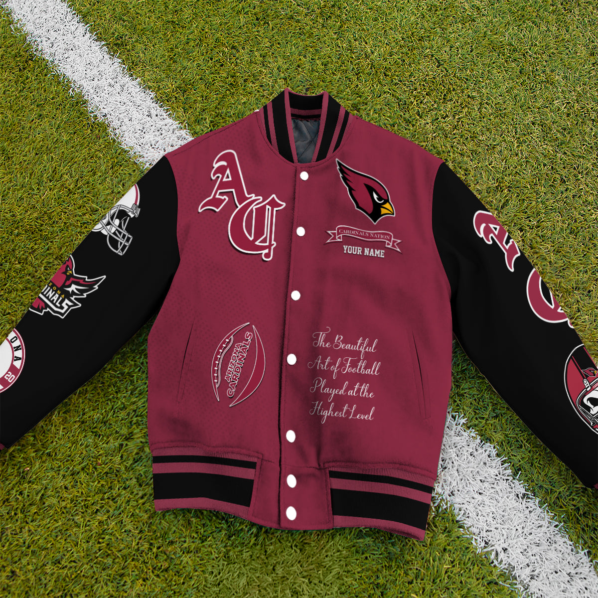 Arizona Cardinals Unisex Exclusive Styles Varsity Jacket AZTAVJK000033