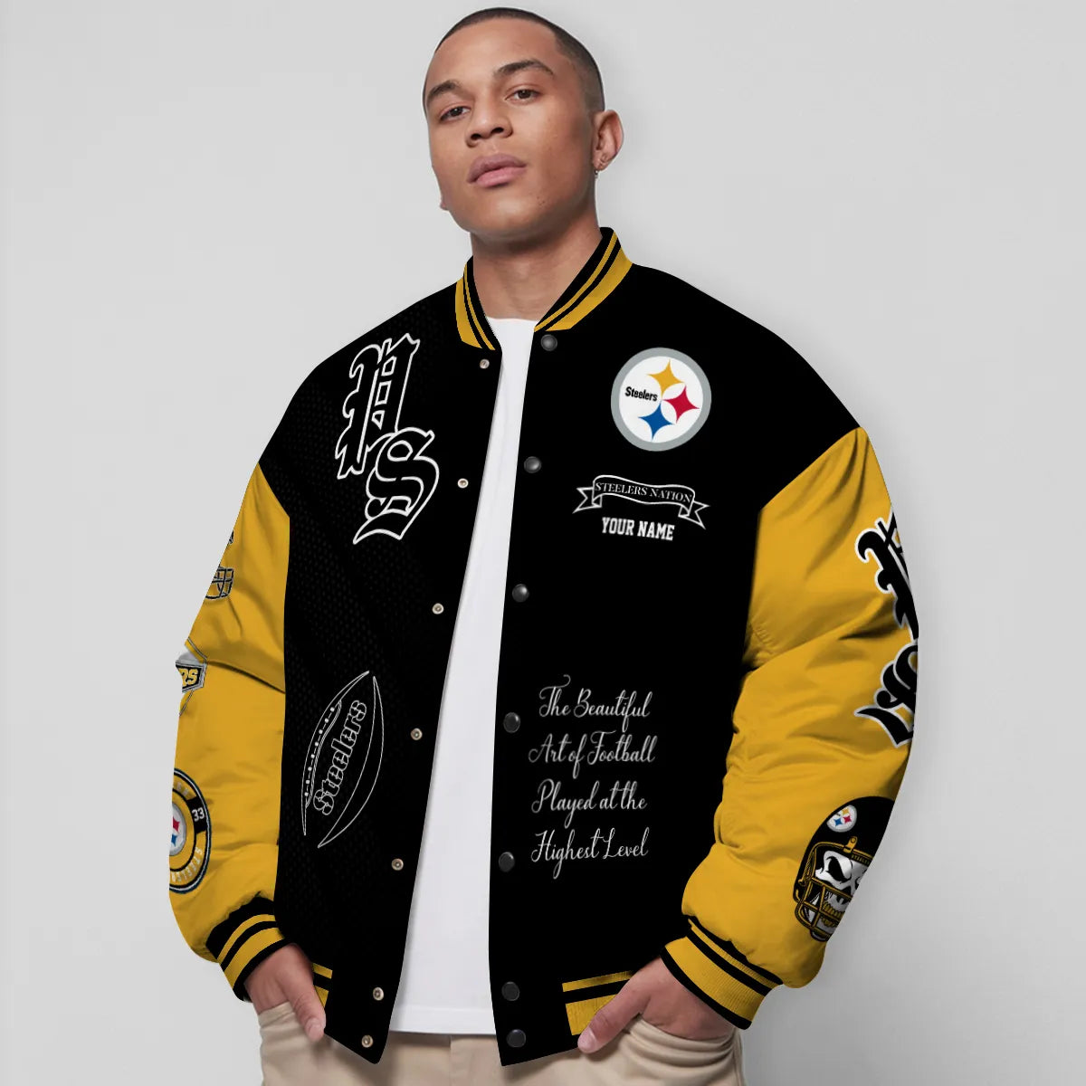 Pittsburgh Steelers Unisex Exclusive Styles Varsity Jacket AZTAVJK000063