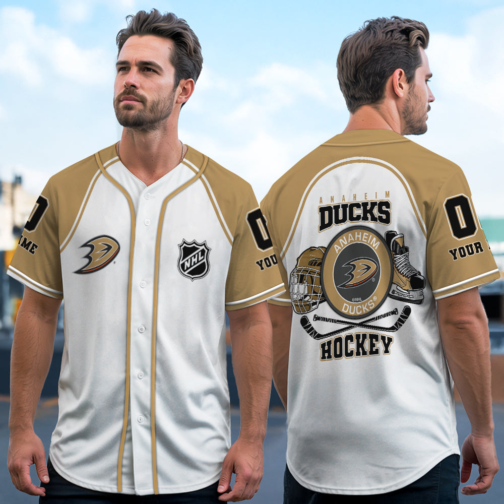 Anaheim Ducks Baseball Jersey New Collection NHL AZTGBJS000063