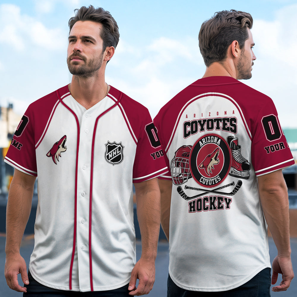 Arizona Coyotes Baseball Jersey New Collection NHL AZTGBJS000064