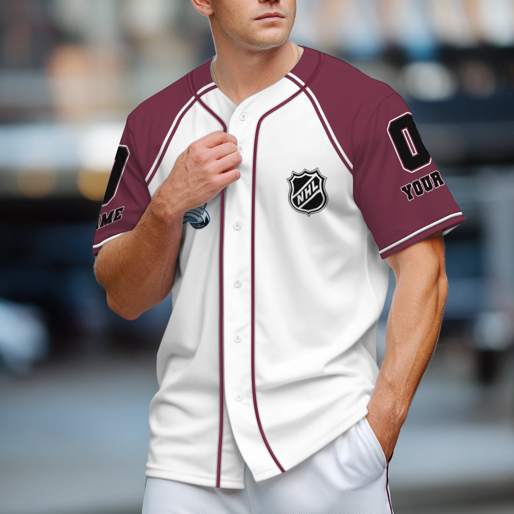 Colorado Avalanche Baseball Jersey New Collection NHL AZTGBJS000070