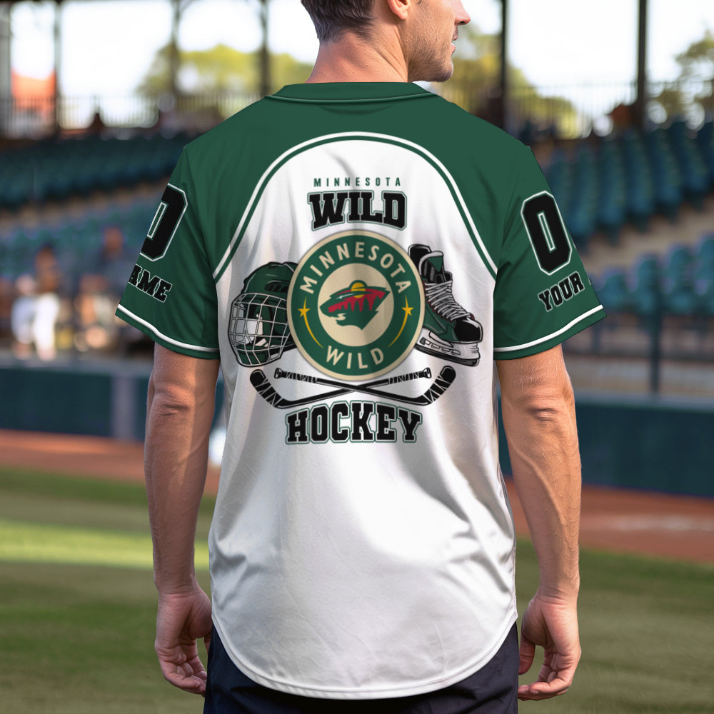 Minnesota Wild Baseball Jersey New Collection NHL AZTGBJS000077