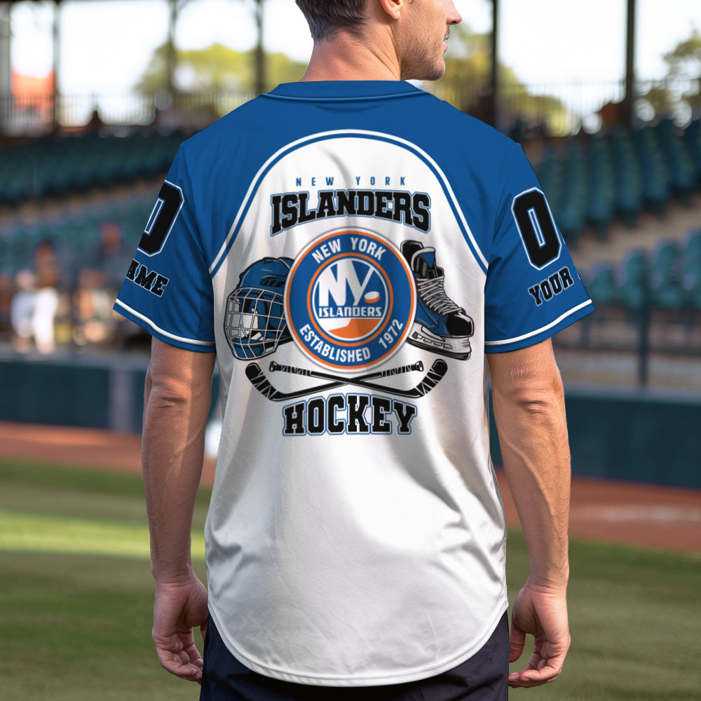 New York Islanders Baseball Jersey New Collection NHL AZTGBJS000081