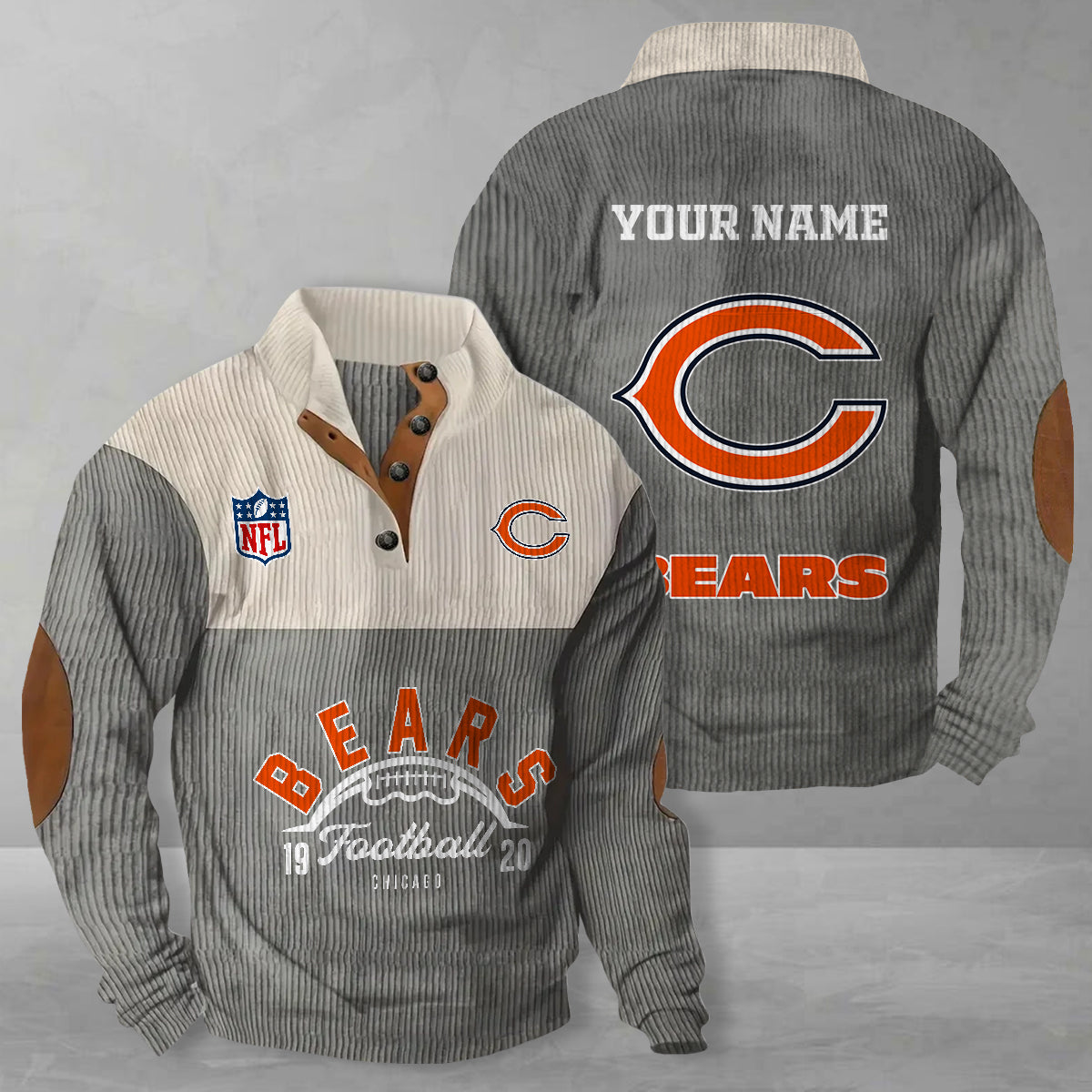 Chicago Bears Colorful Stand Collar Sweatshirt New Collection AZTGCSSW000036