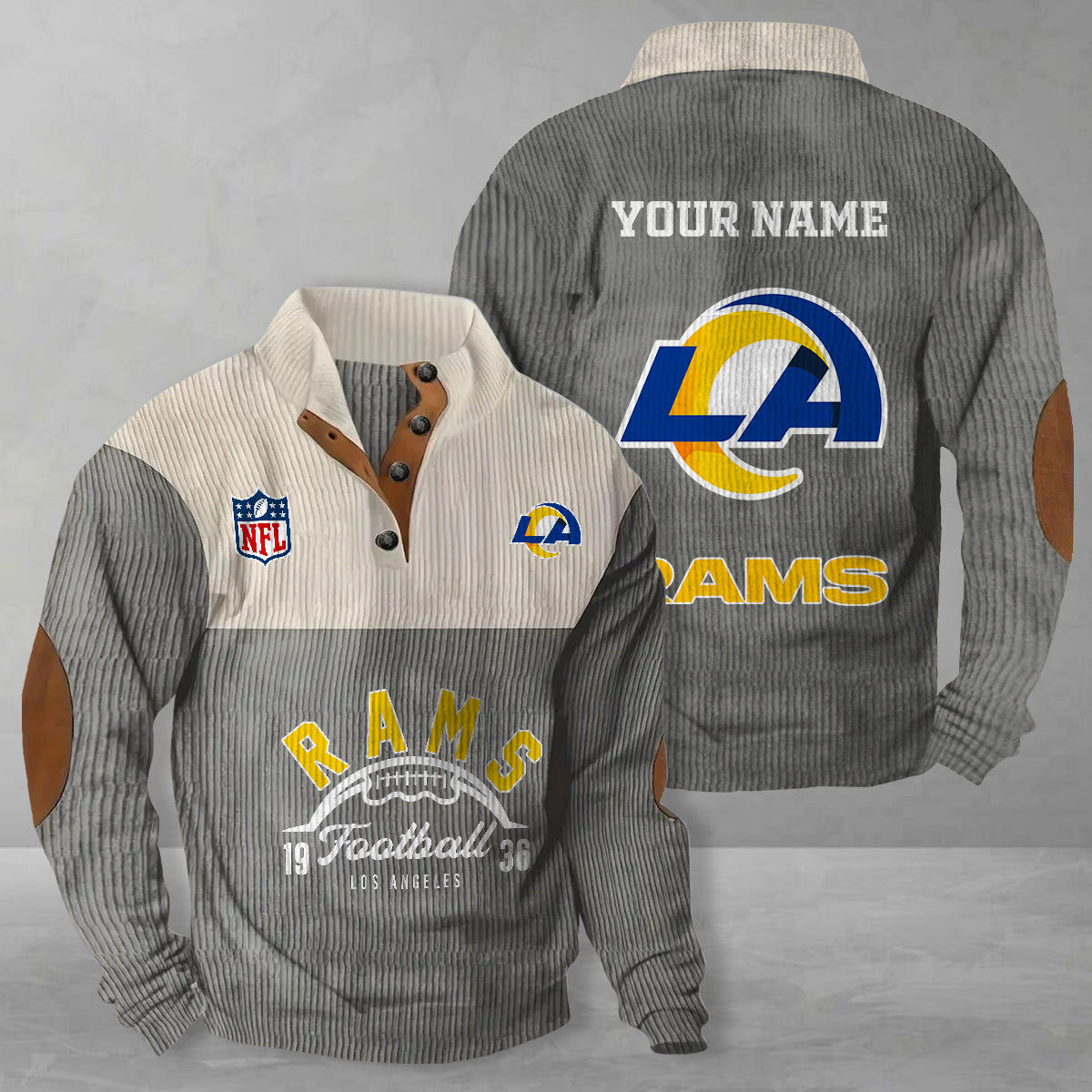 Los Angeles Rams Colorful Stand Collar Sweatshirt New Collection AZTGCSSW000040