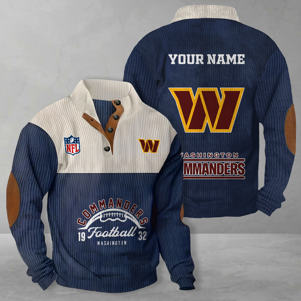 Washington Commanders Colorful Stand Collar Sweatshirt New Collection AZTGCSSW000048