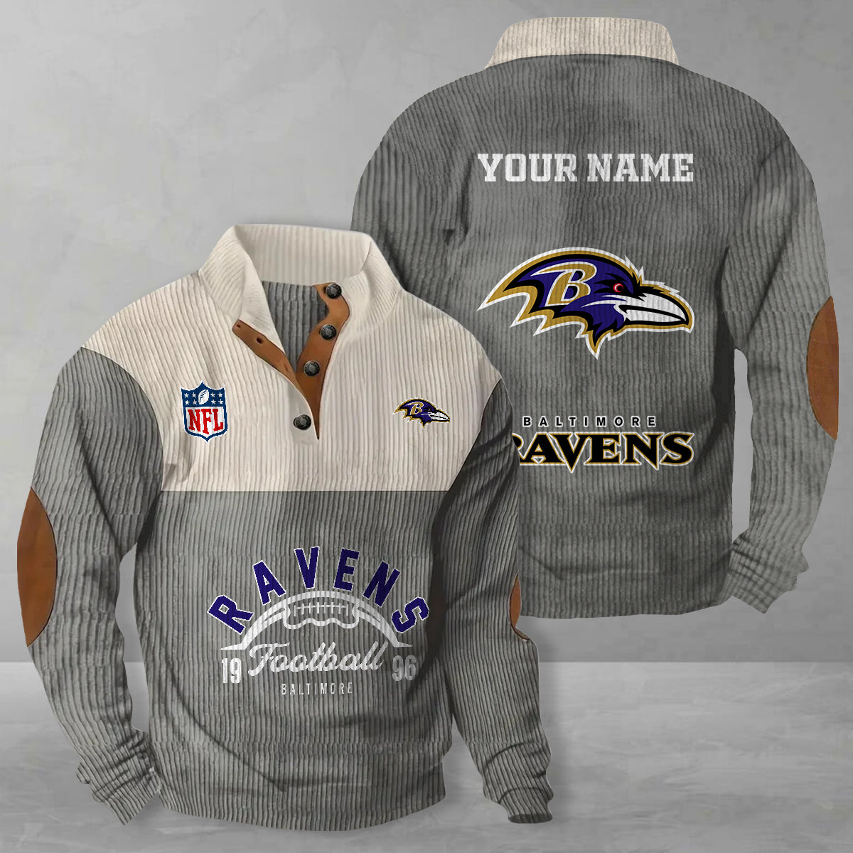 Baltimore Ravens Colorful Stand Collar Sweatshirt New Collection AZTGCSSW000049