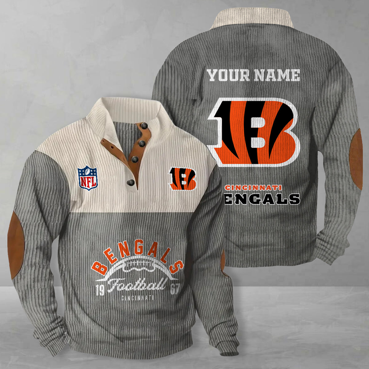 Cincinnati Bengals Colorful Stand Collar Sweatshirt New Collection AZTGCSSW000051