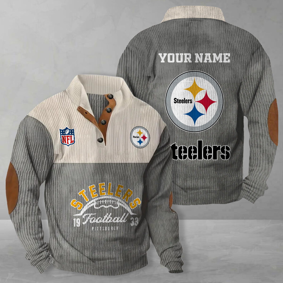 Pittsburgh Steelers Colorful Stand Collar Sweatshirt New Collection AZTGCSSW000063