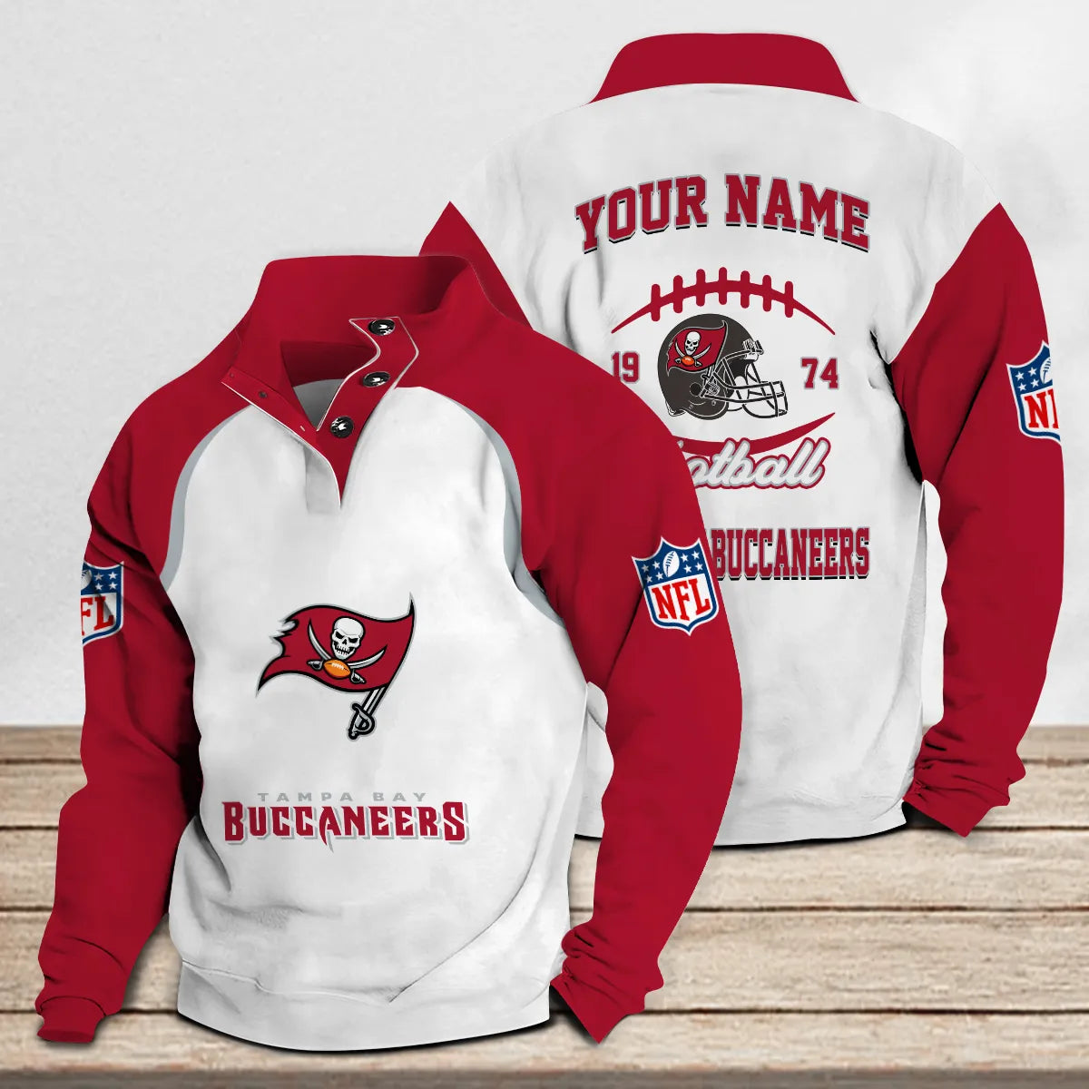 Tampa Bay Buccaneers Casual Stand Collar Sweatshirt Premium New Edition AZTGSCSW000079