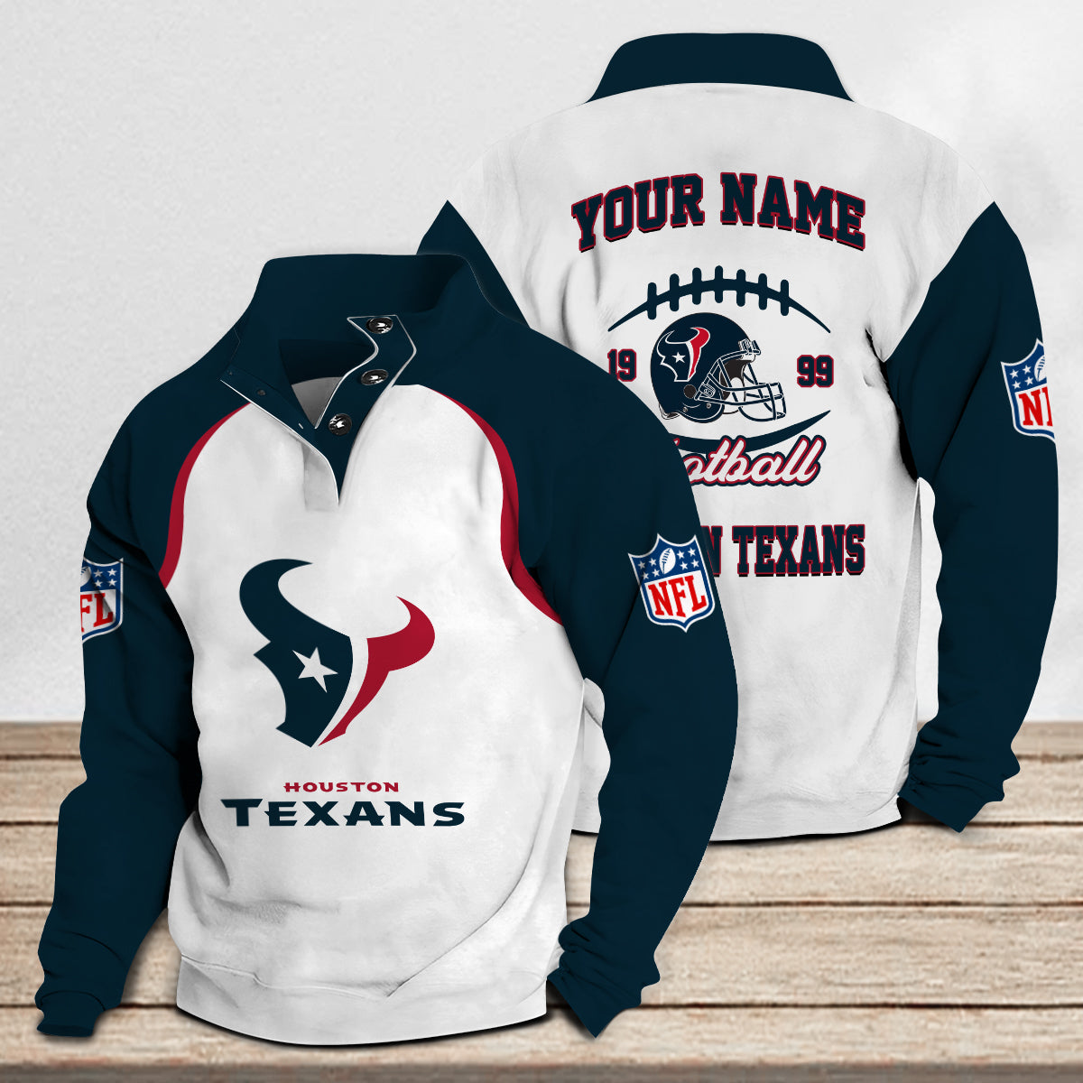 Houston Texans Casual Stand Collar Sweatshirt Premium New Edition AZTGSCSW000086