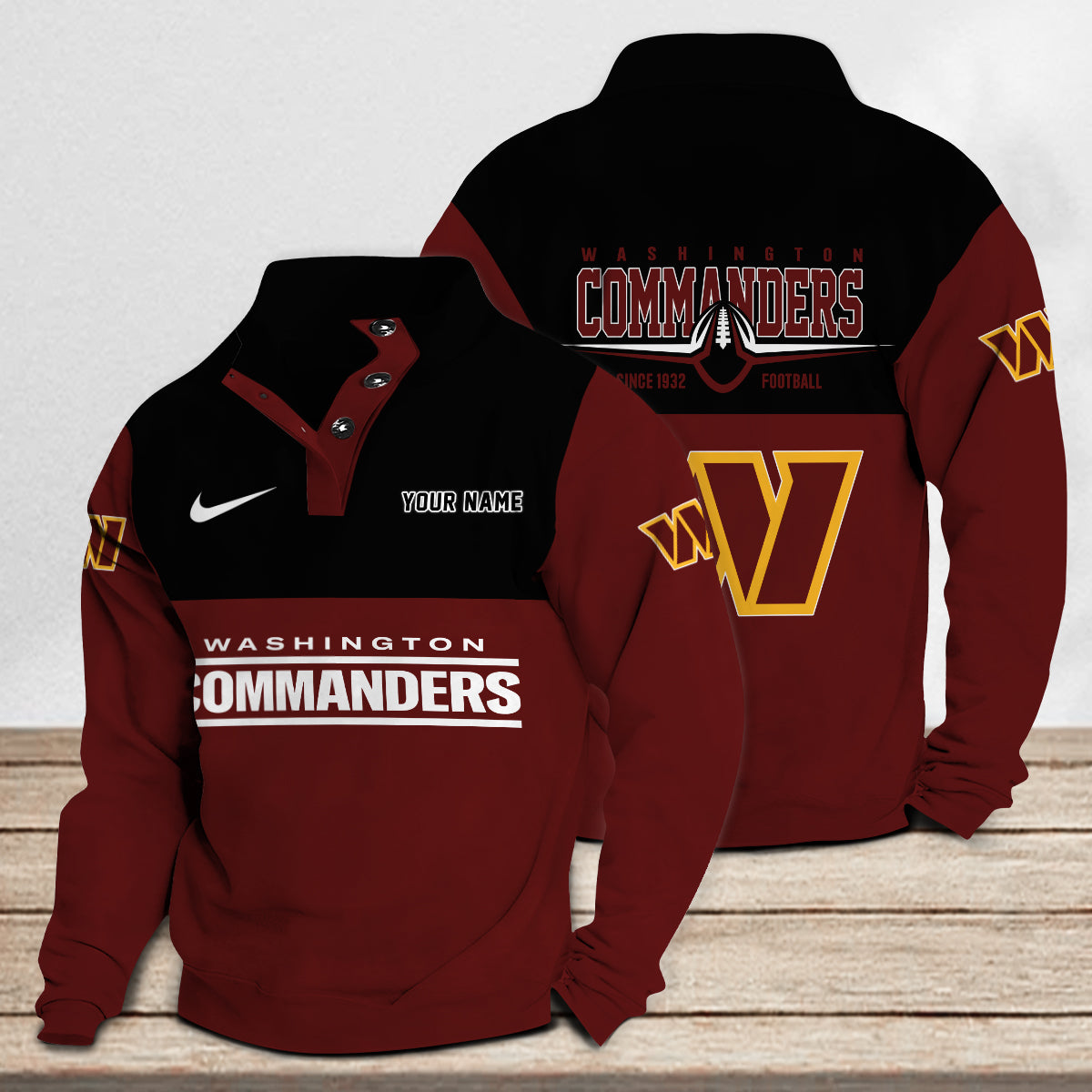 Washington Commanders Casual Stand Collar Sweatshirt Premium New Edition AZTGSCSW000208