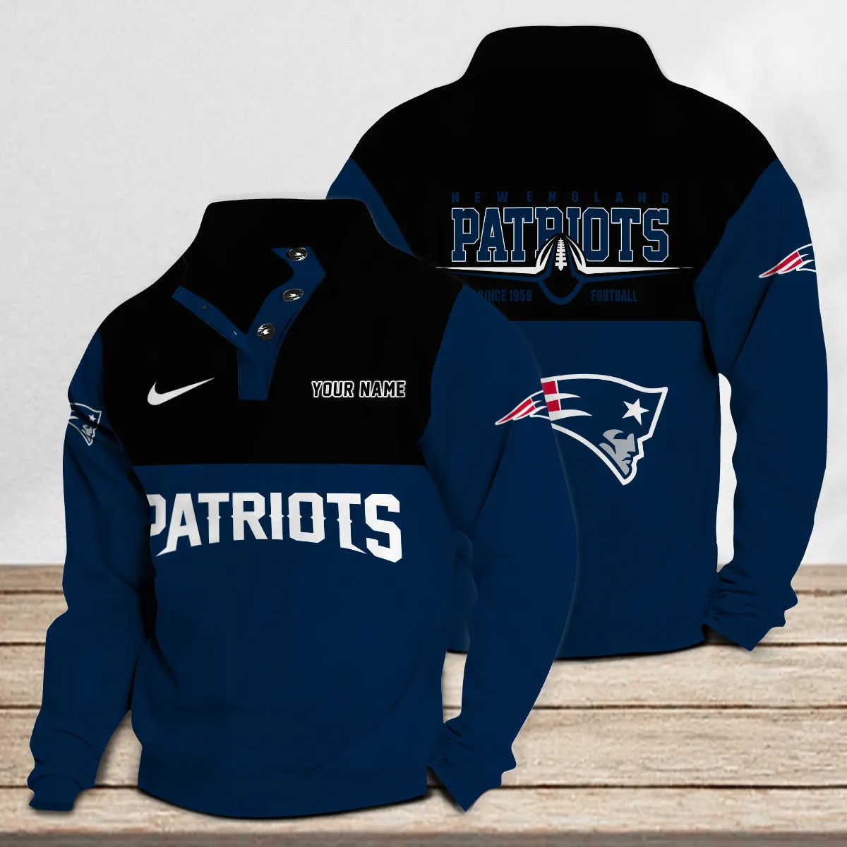 New England Patriots Casual Stand Collar Sweatshirt Premium New Edition AZTGSCSW000221