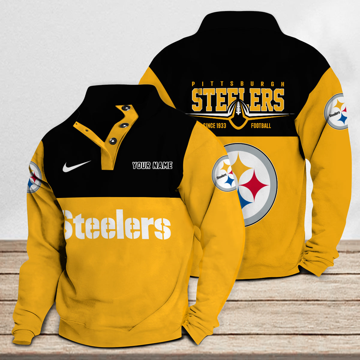 Pittsburgh Steelers Casual Stand Collar Sweatshirt Premium New Edition AZTGSCSW000223