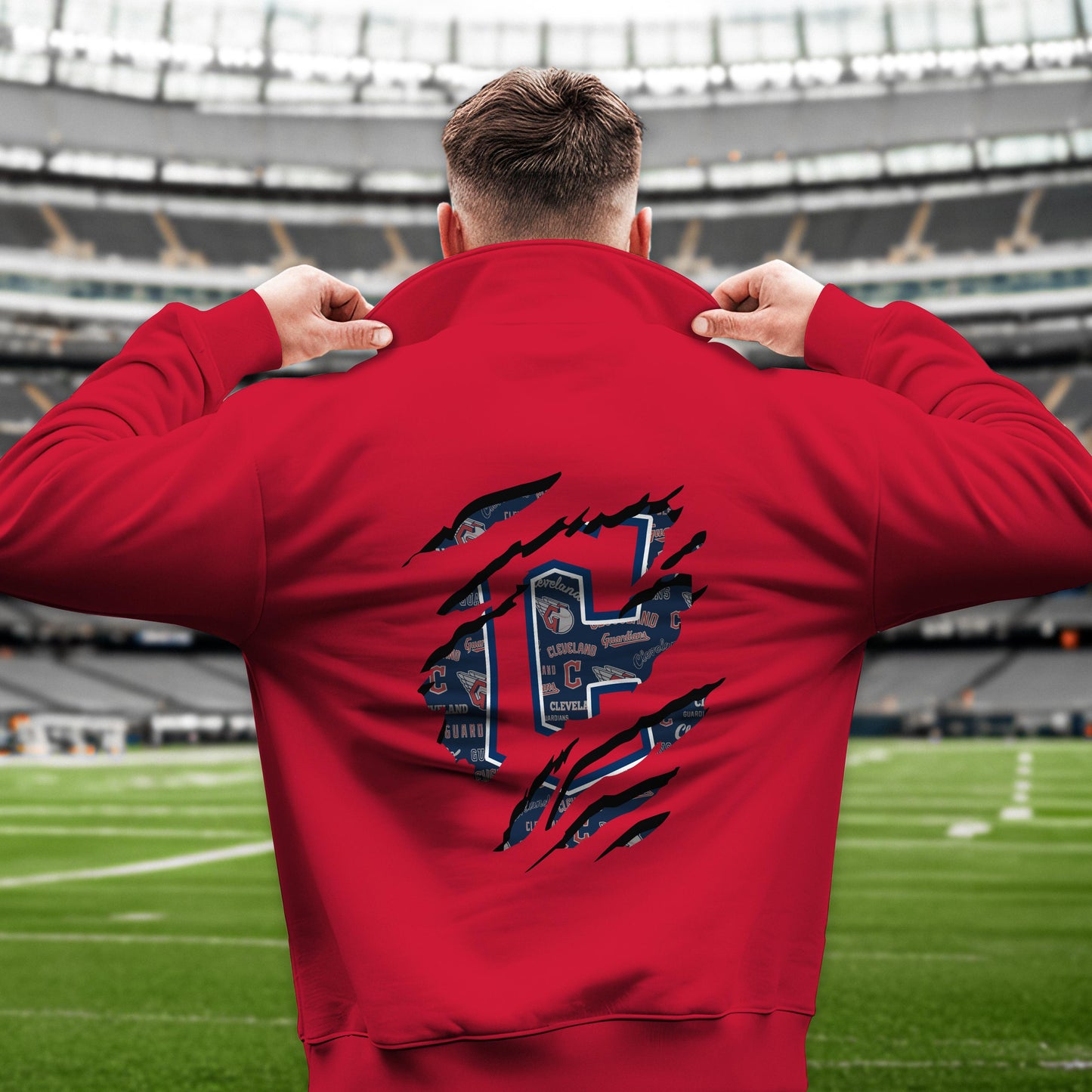 Cleveland Guardians New Collection Casual Stand Collar Sweatshirt MLB AZTGSCSW000328