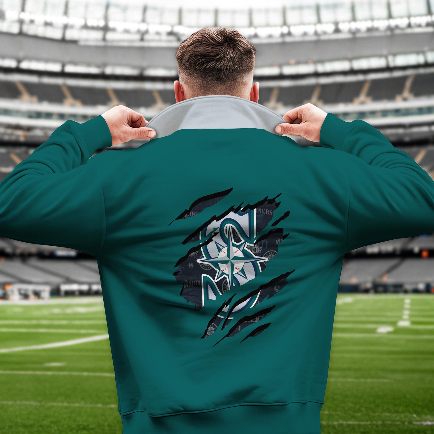 Seattle Mariners New Collection Casual Stand Collar Sweatshirt MLB AZTGSCSW000345