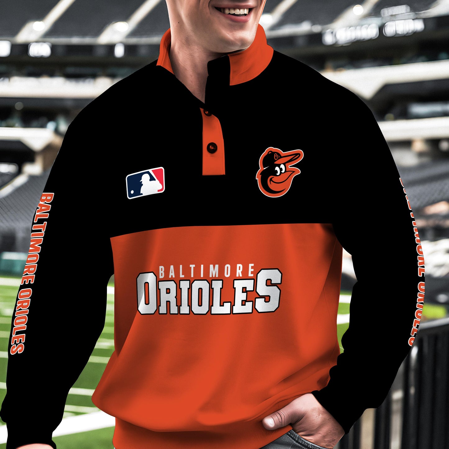 Baltimore Orioles New Collection Casual Stand Collar Sweatshirt MLB AZTGSCSW000353
