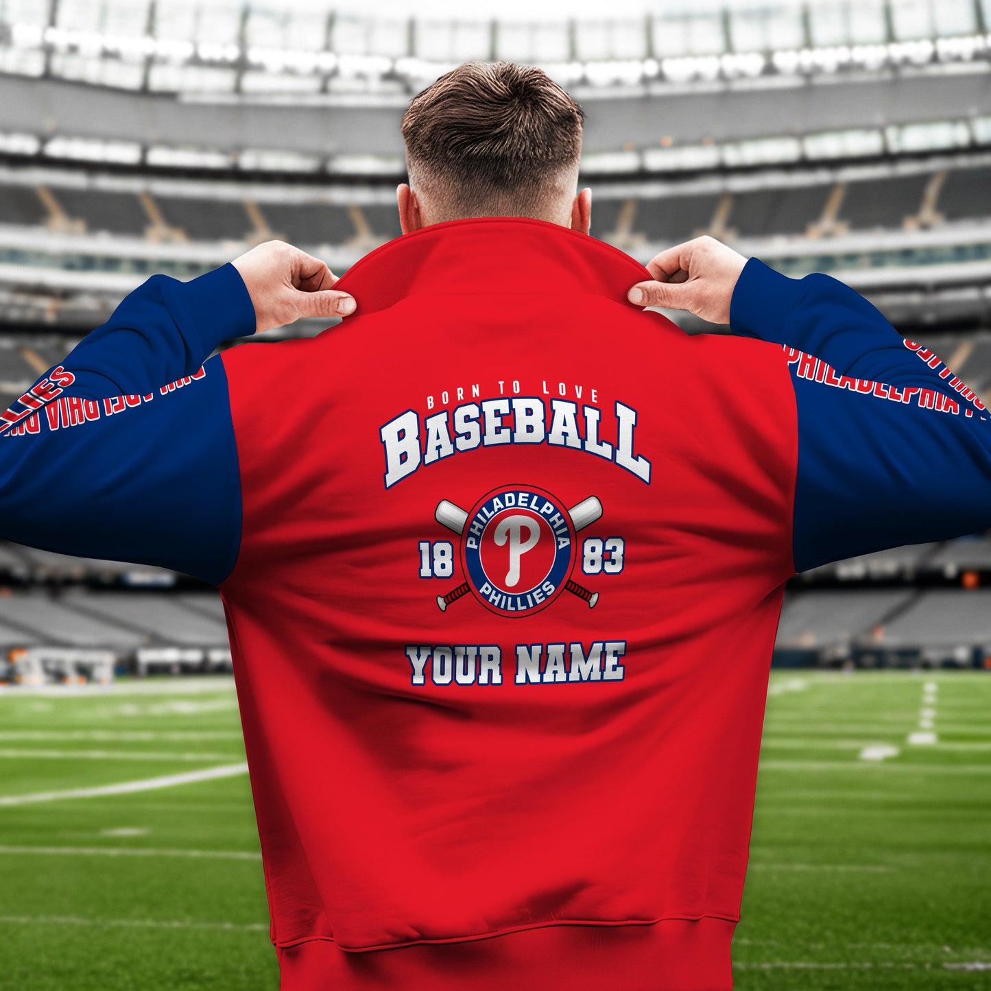 Philadelphia Phillies New Collection Casual Stand Collar Sweatshirt MLB AZTGSCSW000371