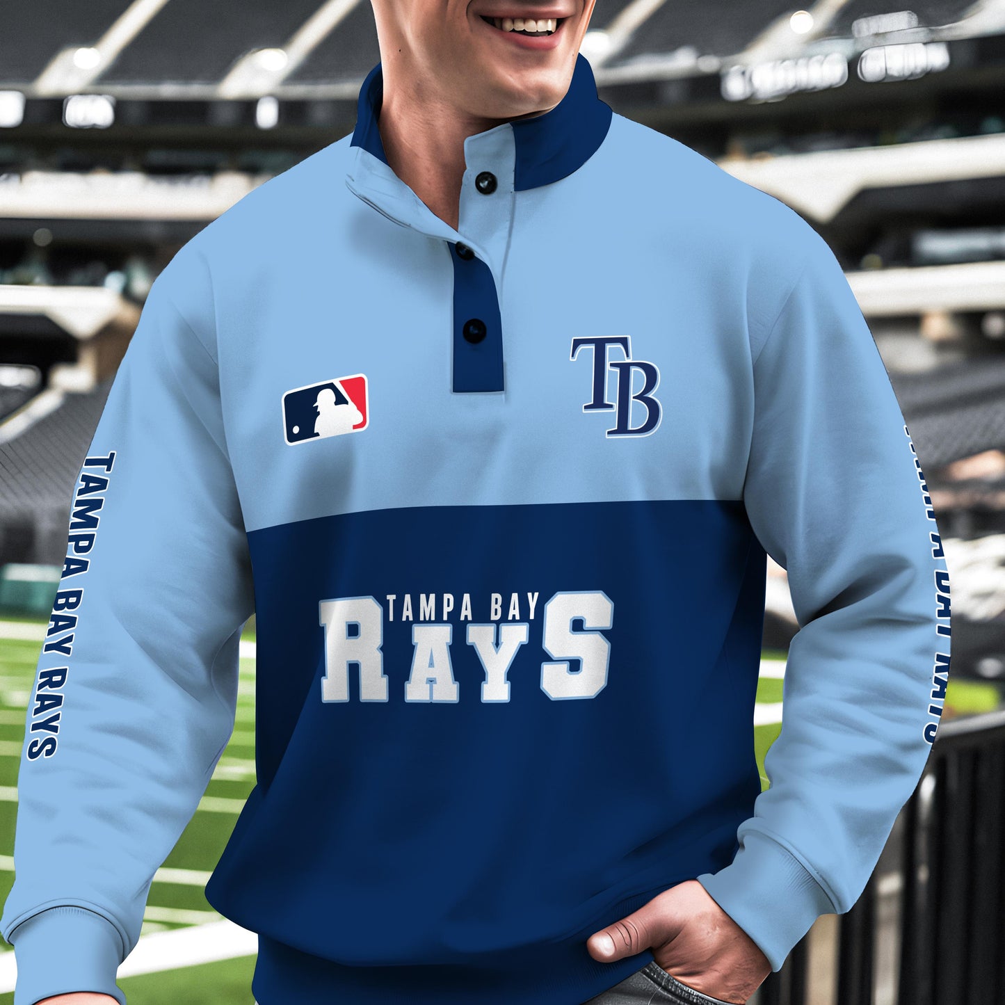 Tampa Bay Rays New Collection Casual Stand Collar Sweatshirt MLB AZTGSCSW000377