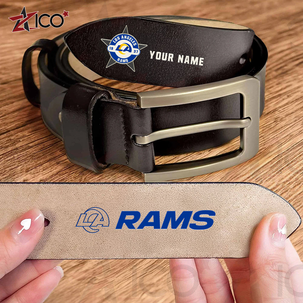 Los Angeles Rams Men Leather Belt AZTN2DMLB000019