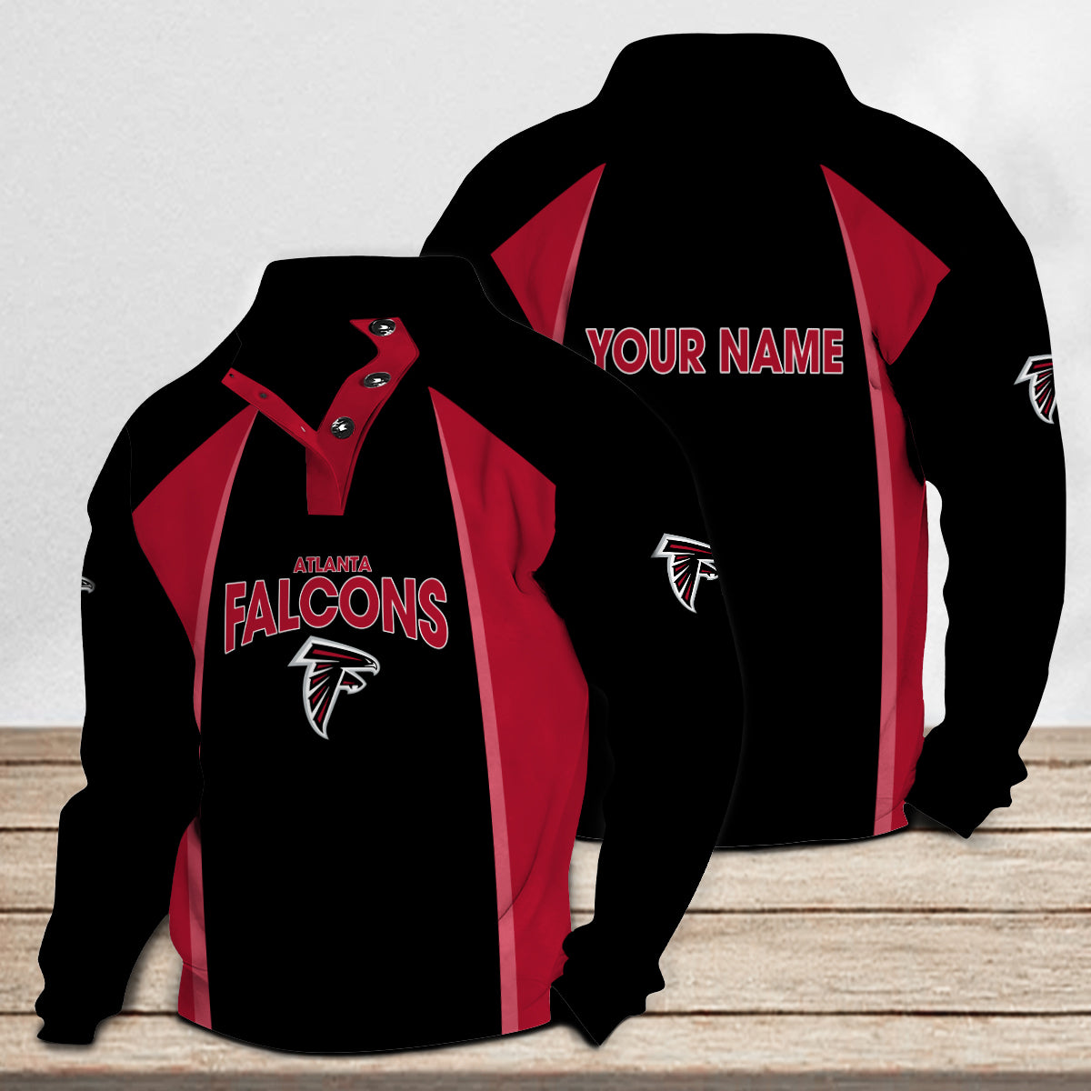 Atlanta Falcons Casual Colorful Stand Collar Sweatshirt Limited Edition AZTNSCSW000034