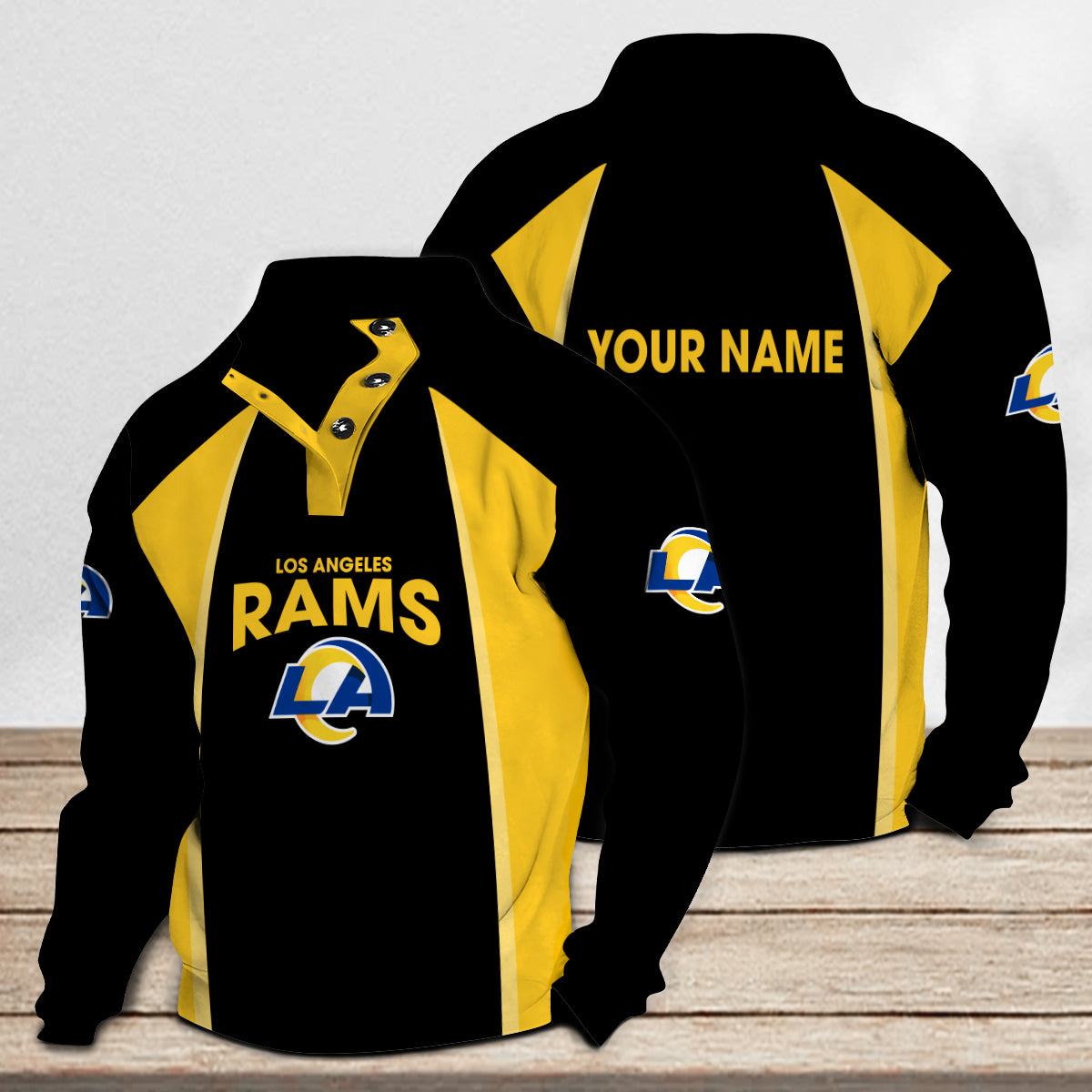 Los Angeles Rams Casual Colorful Stand Collar Sweatshirt Limited Edition AZTNSCSW000040