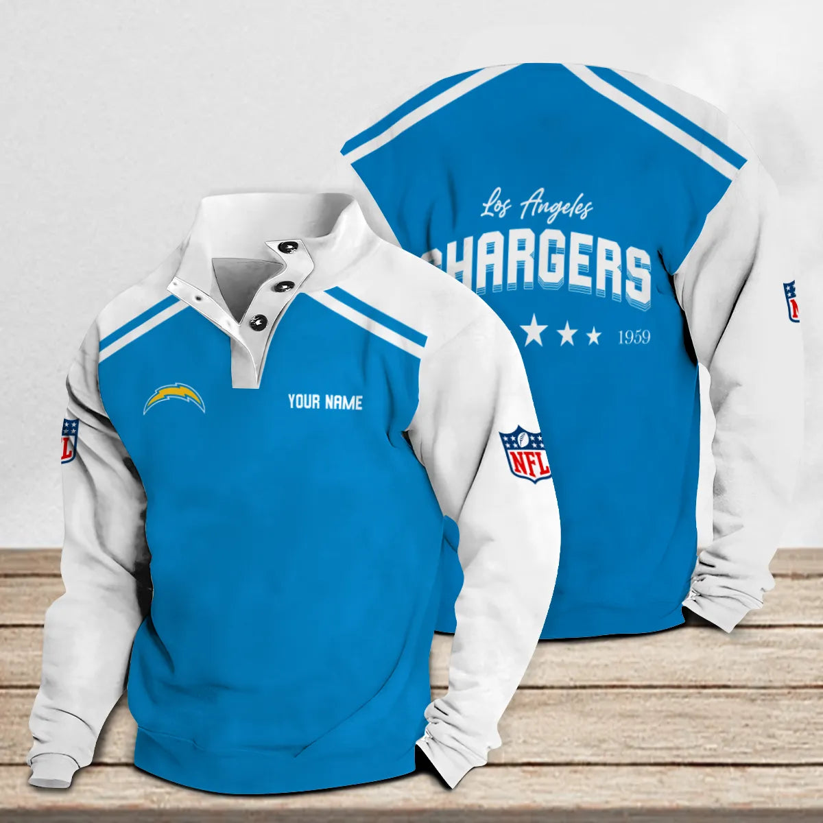 Los Angeles Chargers Casual Stand Collar Sweatshirt Premium New Edition AZTNSCSW000315
